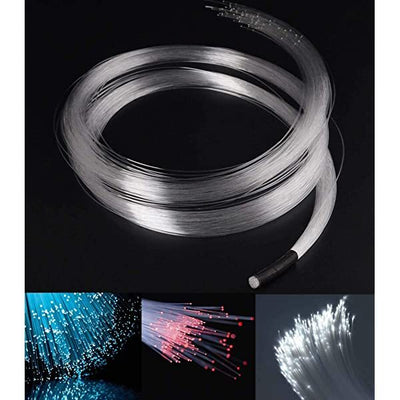 AZIMOM Plastic Fiber Optic Cable Bundle 50pcs 0.04in 16.4ft for Rolls Royce Headliner Lights & Fiber Optic Star Ceiling