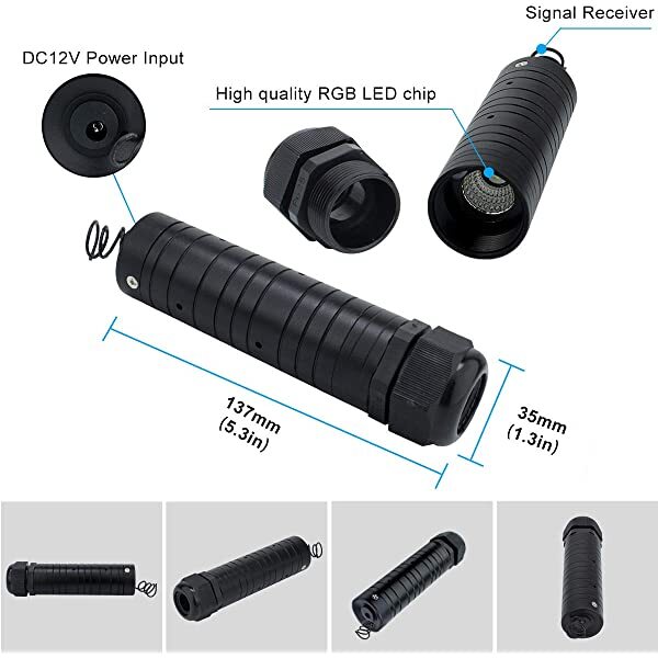 AZIMOM 6W RGB Fiber Optic Illuminator &