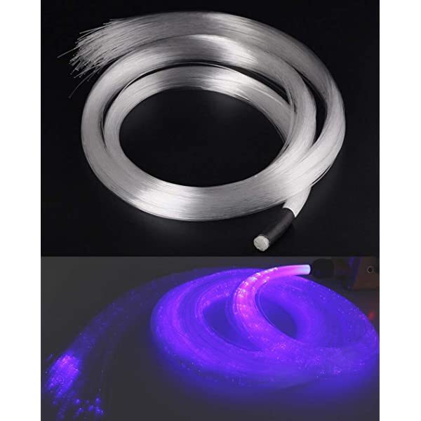 SANLI LED Twinkle Fiber Optic Bundle 0.04in/1.0mm for Fiber Optic Waterfall Lighting