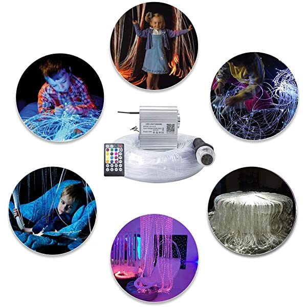 AZIMOM 10W Twinkle RGBW LED Fiber Optic Sensory Light Application