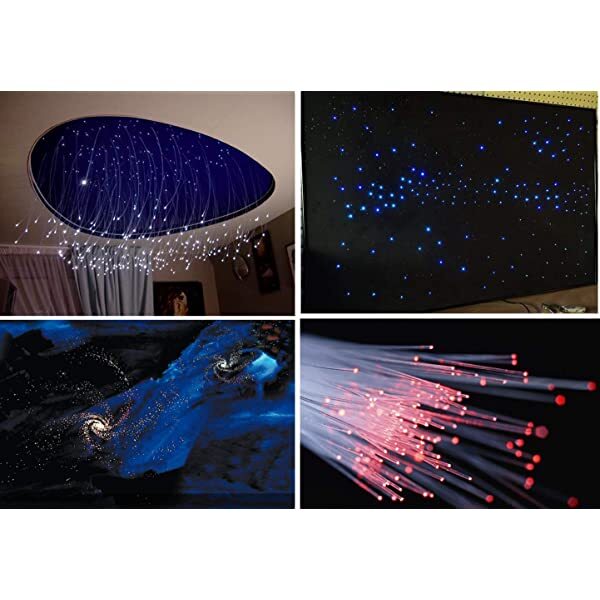 AZIMOM PMMA Fiber Optic Light Strands 100m(328ft)/Roll for ceiling Lights