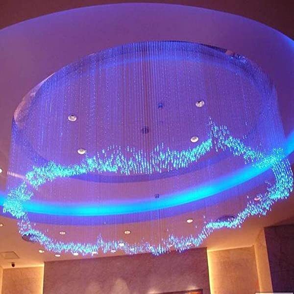SANLI LED 16W Twinkle RGBW LED Sensory Room Lights with Sparkle Fiber Optic 300pcs 0.04in/1.0mm9.8ft/3m
