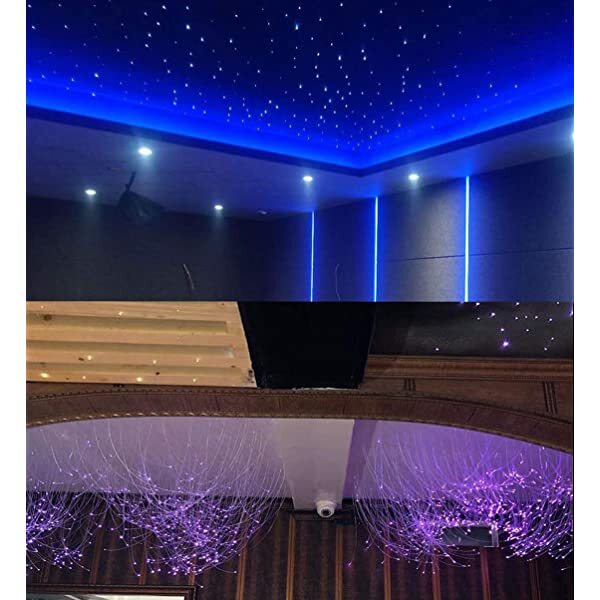 AZIMOM Plastic Fiber Optic Bundle Dia0.03in/0.75mm for Star Ceiling & Starlight Headliner Kits