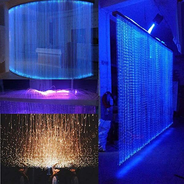 SANLI LED Sparkle Fiber Optic Bundle 0.03in/0.75mm for Fiber Optic Curtain Lights