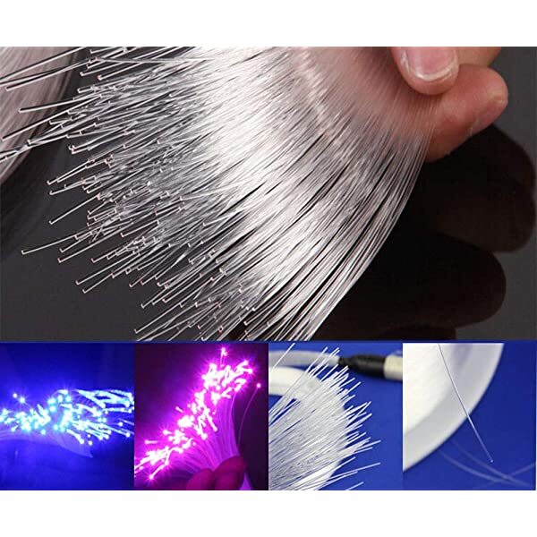 SANLI LED End Glow Fiber Optic Cable 50m(164ft)/Roll for Star Ceiling Car & Fiber Optic Ceiling Lights