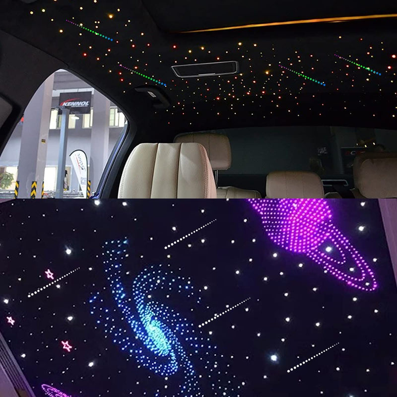 SANLI LED Smart 2*16W Dual Color Rolls Royce Starlight Headlining Kit for Car, Truck, Yacht with RGB Shooting Star