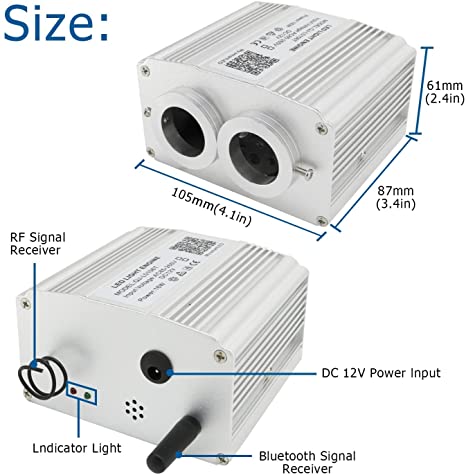 SANLI LED 16W Twinkle Rolls Royce Fiber Optic Roof, RGBW Rolls Royce Fiber Optic Roof Kit for Car Truck
