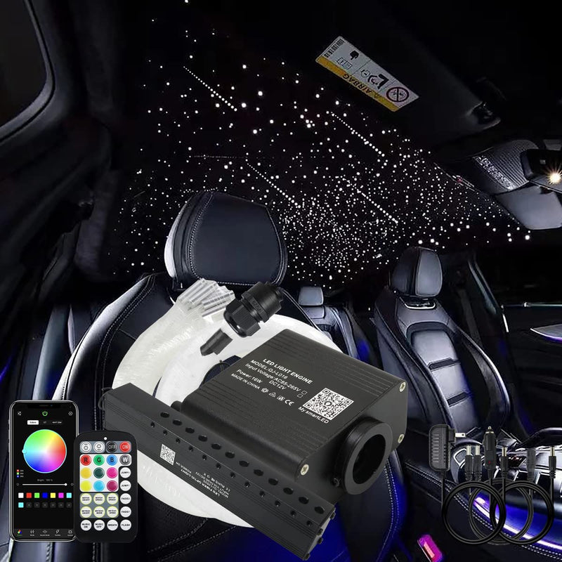 SANLI LED Small Size 16W Twinkle+RGBW Rolls Royce Star Roof Kit with SHOOTING STARS for Car, Truck, SUV or Yacht, Boat | Azimom.shop