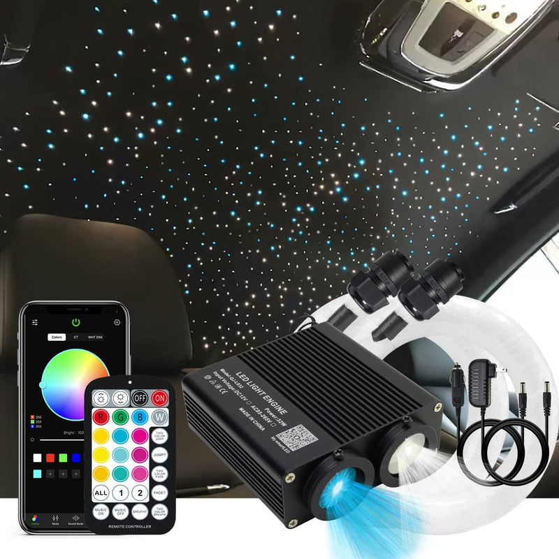 SANLI LED Smart 2*16W Dual Color Rolls Royce Starlight Headlining Kit for Car, Truck, Yacht | Azimom.shop