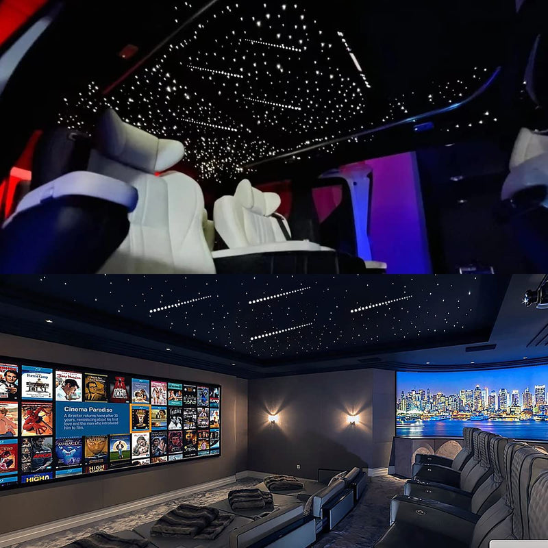 SANLI LED Small Size 16W Twinkle+RGBW Rolls Royce Star Roof Kit with SHOOTING STARS for Car, Truck, SUV or Yacht, Boat | Azimom.shop