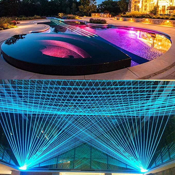 SANLI LED Side Glow Fiber Optic Cable, 16.4ft/5m Length PMMA Side Glow Fiber Optic Cable for Swimming Pool Decoration Lighting