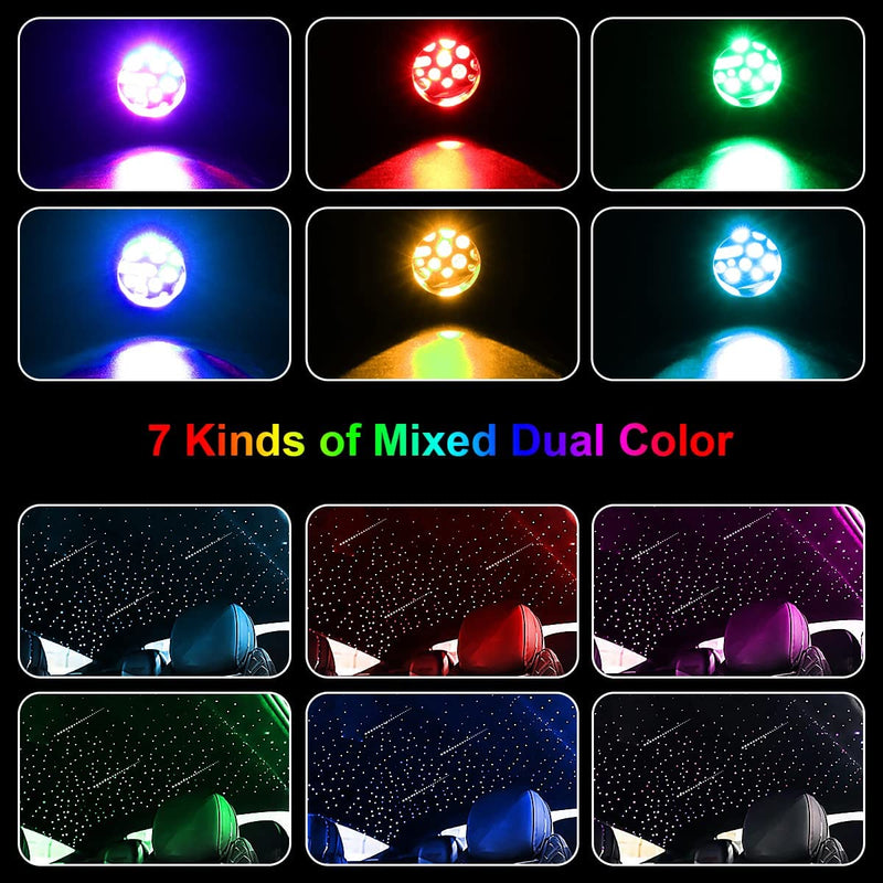 SANLI LED Small Size 16W Twinkle+RGBW Rolls Royce Star Roof Kit with Shooting Star for Car, Truck, SUV or Yacht, Boat