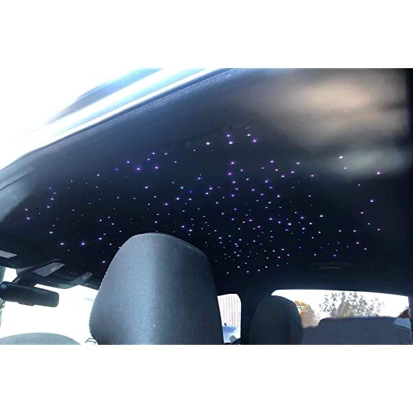 SANLI LED Plastic Fiber Optic Bundle Dia0.03in/0.75mm for Star Ceiling & Starlight Headliner Kits
