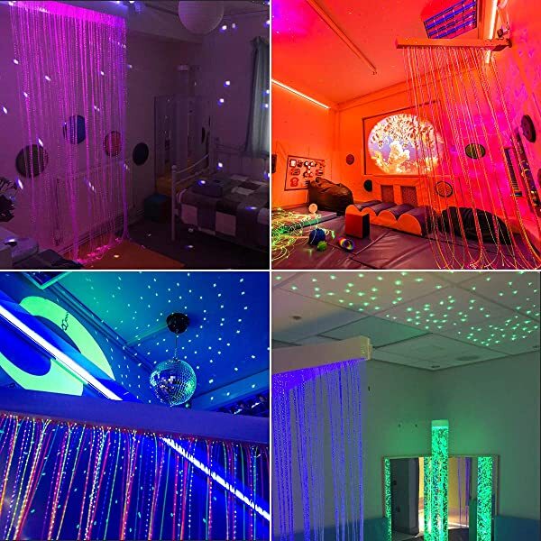 Fiber Optic waterfall curtain lights