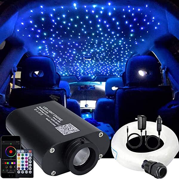 SANLI LED 16W RGBW Car Roof Star Lights with Bluetooth APP/Remote Control & Sound Activated for Car Truck