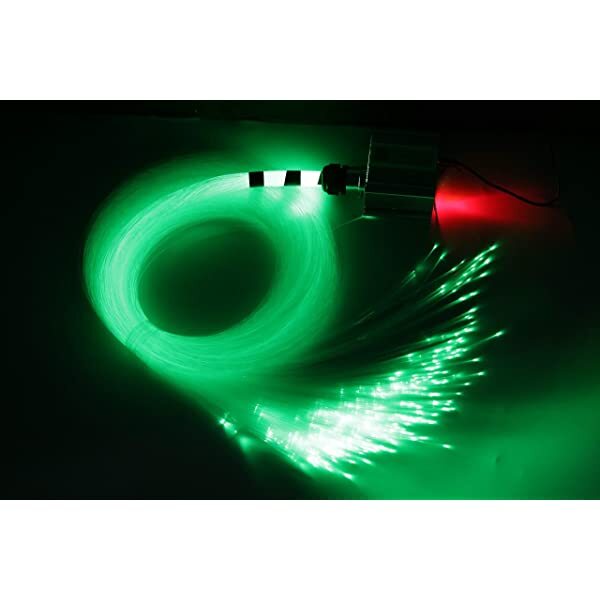 AZIMOM Plastic Fiber Optic Bundle Dia0.03in/0.75mm for Star Ceiling & Starlight Headliner Kits 450pcs*0.03in/0.75mm*9.8ft/3m