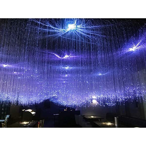 SANLI LED Twinkle Fiber Optic Bundle 0.04in/1.0mm for Fiber Optic Waterfall Lighting