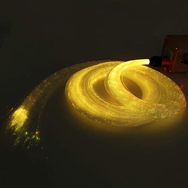AZIMOM Twinkle Fiber Optic Bundle 0.04in/1.0mm for Fiber Optic Waterfall Lighting