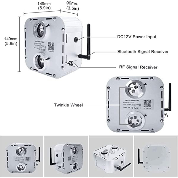 LED Light Source for SANLI LED Twinkle Starlight Headliner Kit