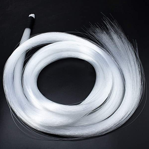 AZIMOM Plastic Fiber Optic Bundle Dia0.03in/0.75mm for Star Ceiling & Starlight Headliner Kits   550pcs*0.03in/0.75mm*13.1ft/4m