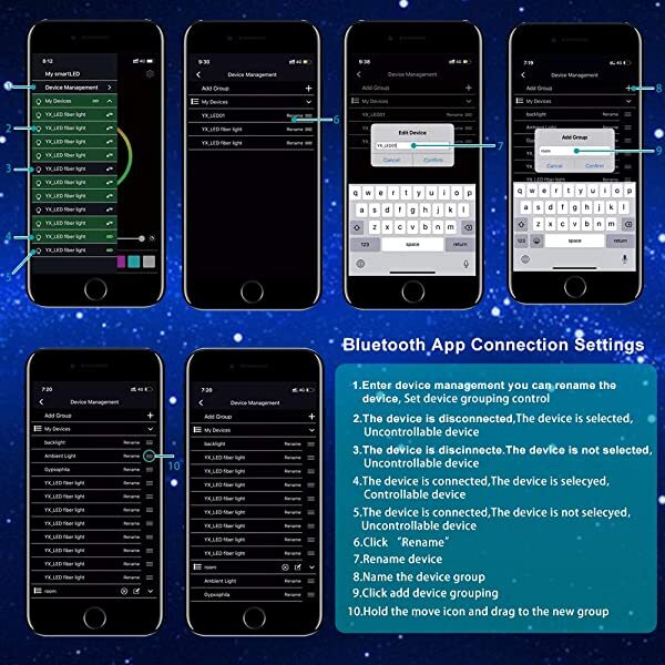 Bluetooth APP for AZIMOM 2*16W Twinkle RGBW LED Light Engine