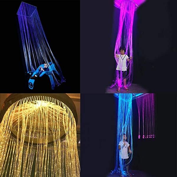 SANLI LED Twinkle Fiber Optic Bundle 0.04in/1.0mm for Fiber Optic Waterfall Lighting