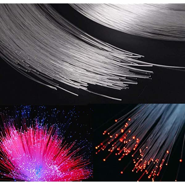 AZIMOM Plastic Fiber Optic Bundle Dia0.03in/0.75mm for Star Ceiling & Starlight Headliner Kits