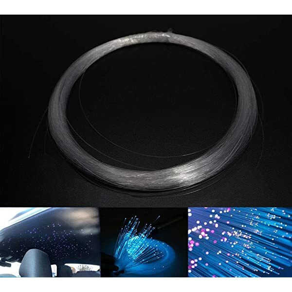 SANLI LED PMMA Fiber Optic Light Strands 100m(328ft)/Roll for Rolls Royce Star Roof & Starry Ceiling Lights