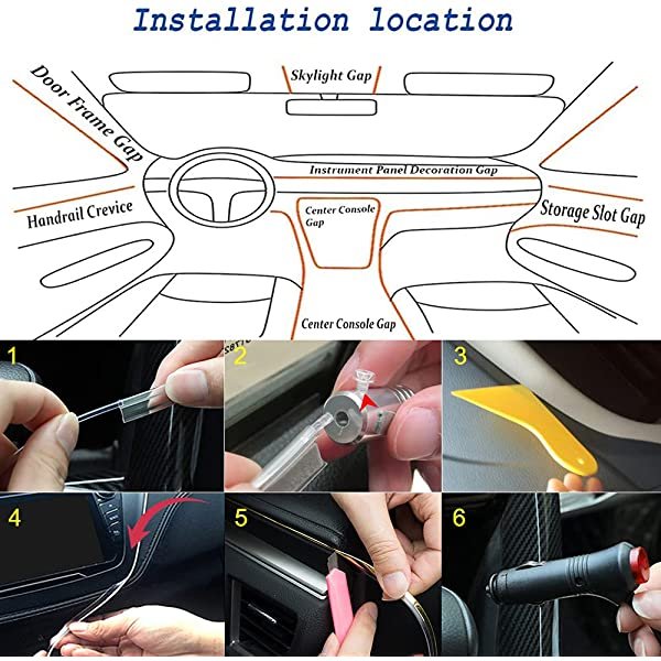 Installation Steps for SANLI LED RGB Fiber Optic Ambient Lighting Car Kit