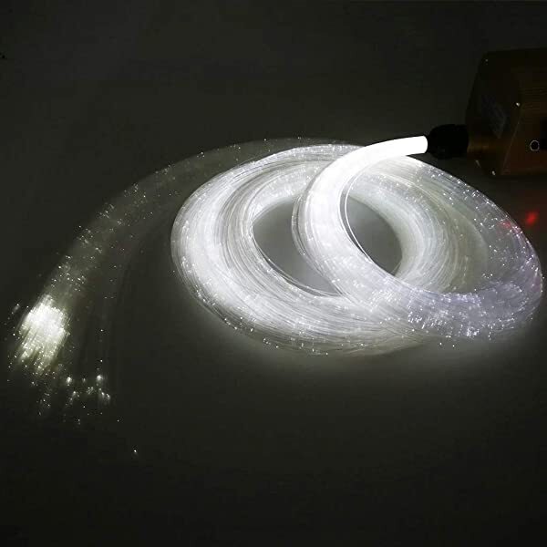 AZIMOM Twinkle Fiber Optic Bundle 0.04in/1.0mm for Fiber Optic Waterfall Lighting