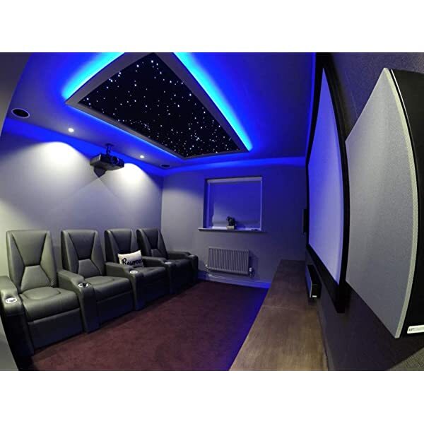SANLI LED 6W RGB LED Fiber Optic Light Kit with Bluetooth APP/Remote Control, Music Mode Fiber Optic Light Kit for Car, Home Theater Ceilings
