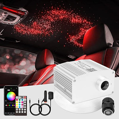 10W Twinkle RGBW LED Fiber Optic Light Car Kit