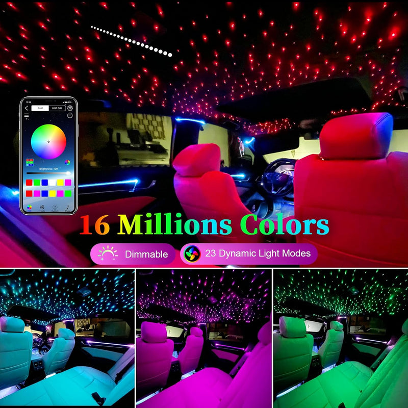 RGBW Colors for 16W Twinkle & Meteor 2-in-1 Starlight Headliner Kit | Azimom.shop