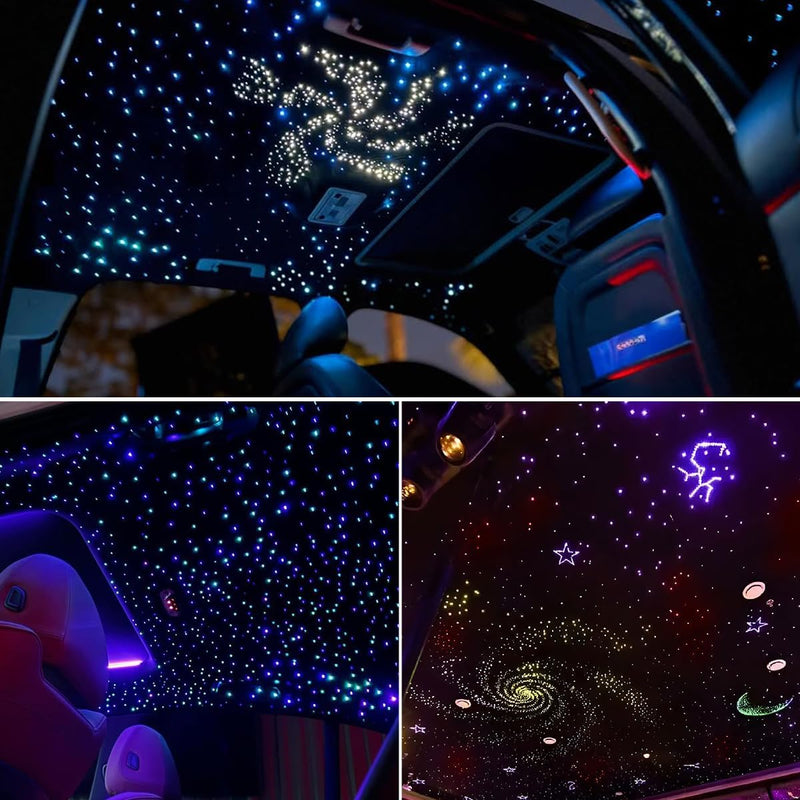 SANLI LED 4 Colors 36W Twinkle RGBW Fiber Optic Starlight Kits for Car Roof  | Azimom.shop