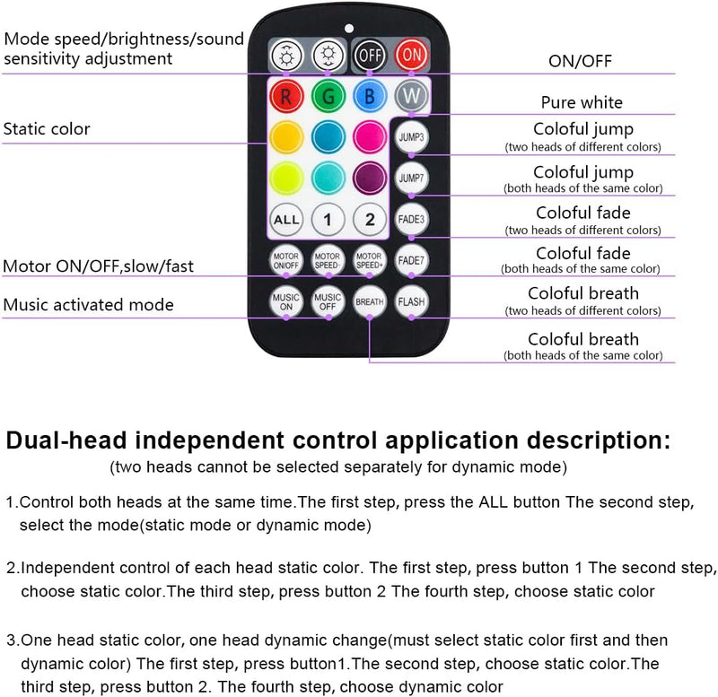 Wireless Remote Controller for Dual Color 20W LED Fiber Optic Light Box | Azimom.shop