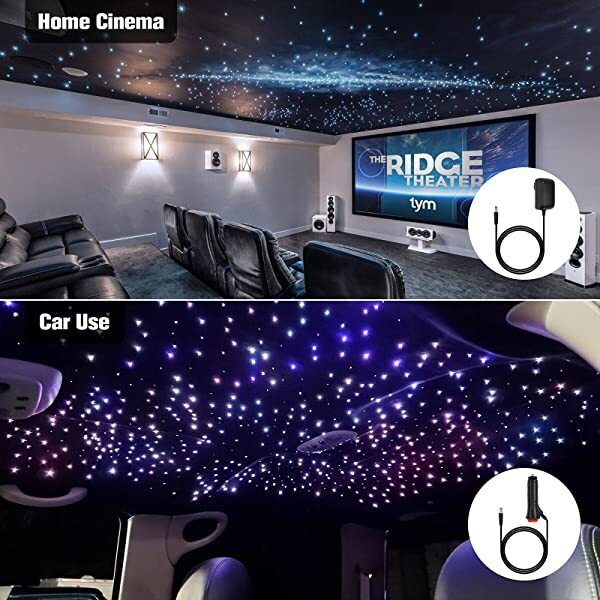 SANLI LED 2*6W Twinkle RGBW LED Galaxy Ceiling Light Kit for Home Bedrooms & Car, Truck Use