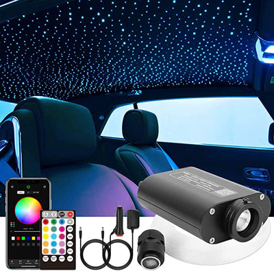SANLI LED 16W Bluetooth Starlights for Car, RGBW Starlights for Car with Bluetooth APP/Remote Control
