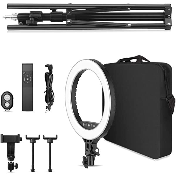 Package for AZIMOM 45cm 18 Inch Ring Light with Phone Holder & Tripod Stand