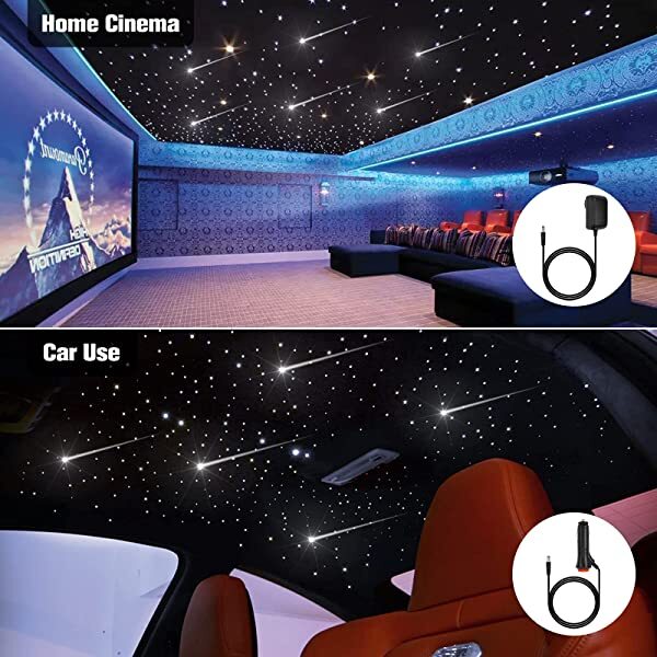 SANLI LED 16W Not Twinkle Bluetooth RGBW Colors Car Roof Star with Meteor Lights&