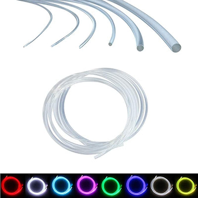SANLI LED Side Glow Fiber Optic Cable, 16.4ft/5m Length PMMA Side Glow Fiber Optic Cable