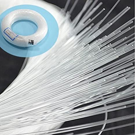 SANLI LED End Emitting Fiber Optic Light Cable, Roll Fiber Optic Light Cable 0.04in(1.0mm)*4921ft(1500m)