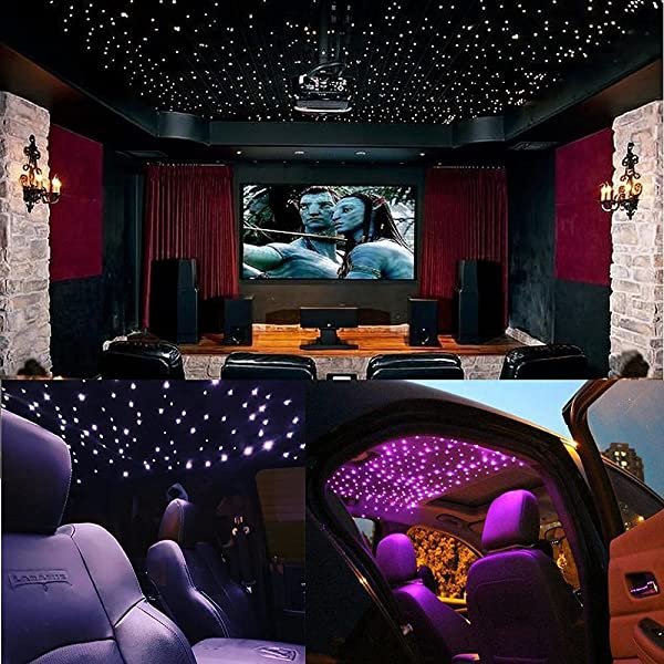 SANLI LED 2*16W RGBW Home Theater Starlight Ceiling with Remote Control, Dual Head Home Theater Starlight Ceiling for Cinema Room & Bedroom
