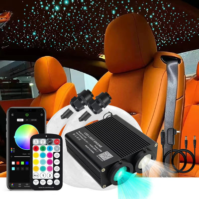 SANLI LED Smart 2*16W Dual Color Rolls Royce Starlight Headlining Kit for Car, Truck, Yacht  | Azimom.shop