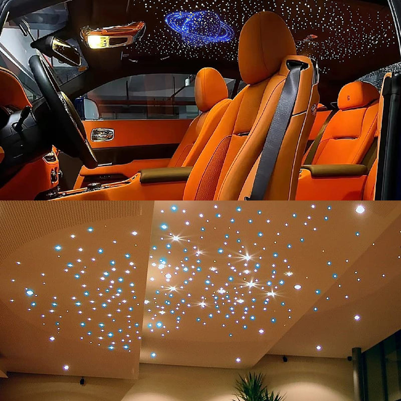 SANLI LED Smart 2*16W Dual Color Rolls Royce Starlight Headlining Kit for Car, Truck, Yacht with RGB Shooting Star