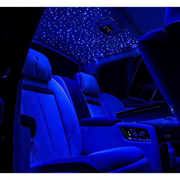 SANLI LED 16W Bluetooth Starlights for Car, RGBW Starlights for Car with Bluetooth APP/Remote Control