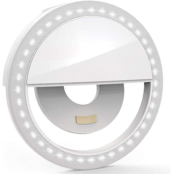 AZIMOM MINI Selfie Ring Light for Phone, Tablets, Laptop Camera Photography and Videography