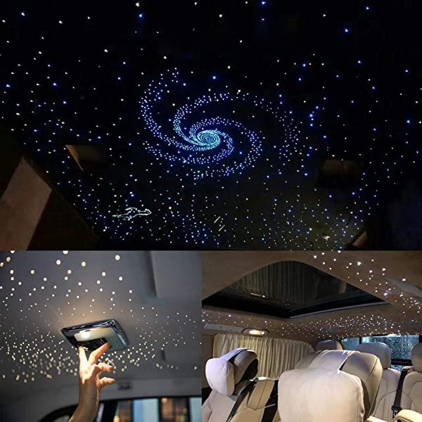 SANLI LED 32W Twinkle Fiber Optic Starlight Ceiling with Wireless Remote Controller, RGBW Starlight Ceiling Kit for Home Theater & Bedroom
