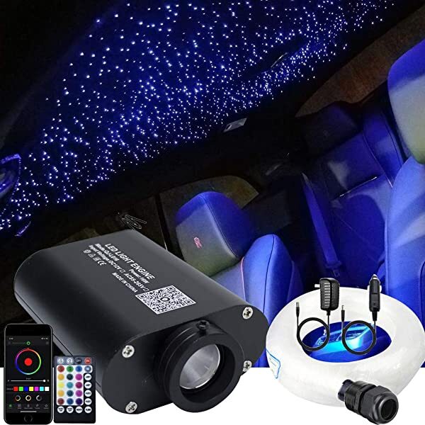 SANLI LED 16W RGBW Car Roof Star Lights with Bluetooth APP/Remote Control & Sound Activated for Car Truck